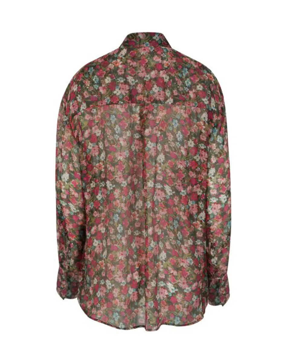 AUTUMN FLORAL SHIRT – Πουκάμισο με πολύχρωμο φλοράλ print