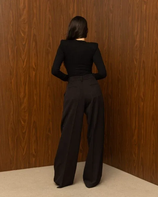 URBAN SOUL PANTS – BLACK / Ίσιο ψηλόμεσο παντελόνι σε μαύρο