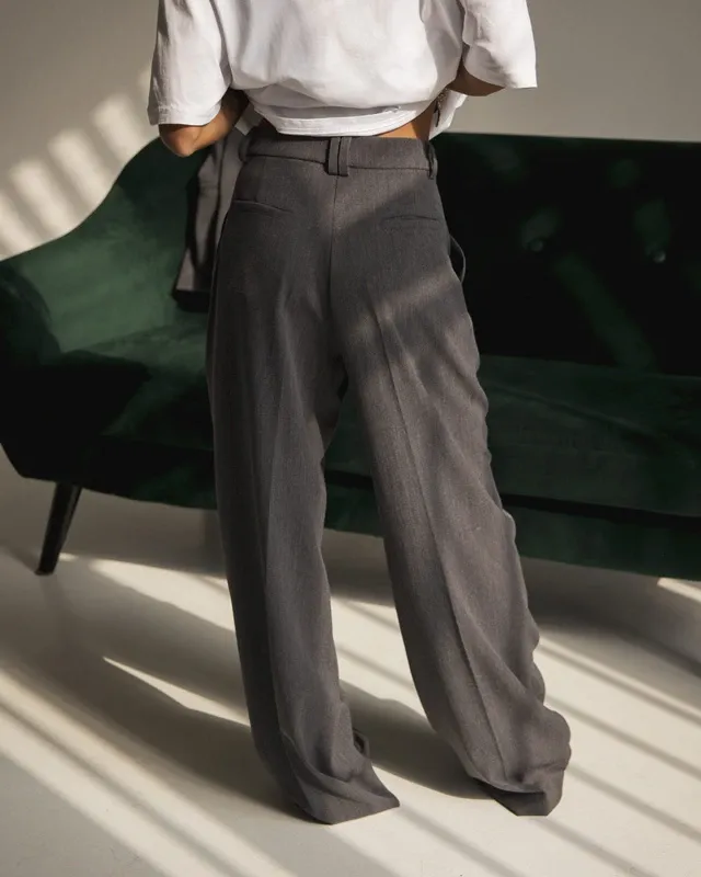 SHARP GREY TROUSERS