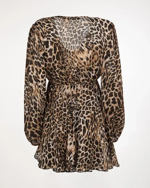 LEOPARD WARM DRESS