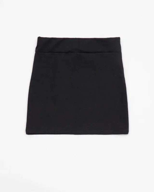 BLACK MINI SKIRT