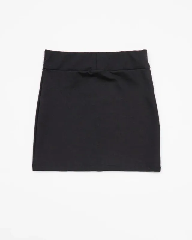 BLACK MINI SKIRT