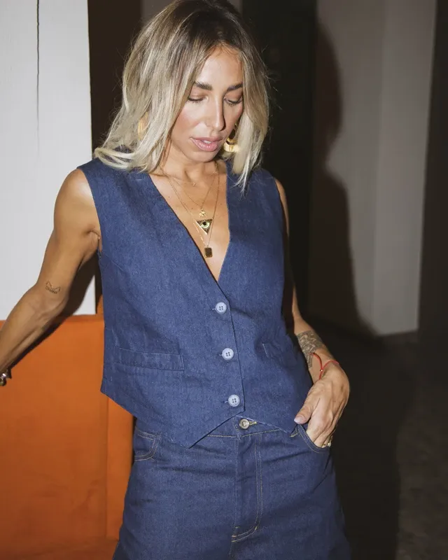 BOLD DENIM VEST
