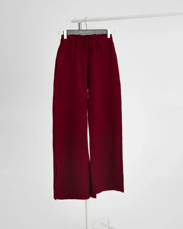 RED WINE ELEGANCE PANTS