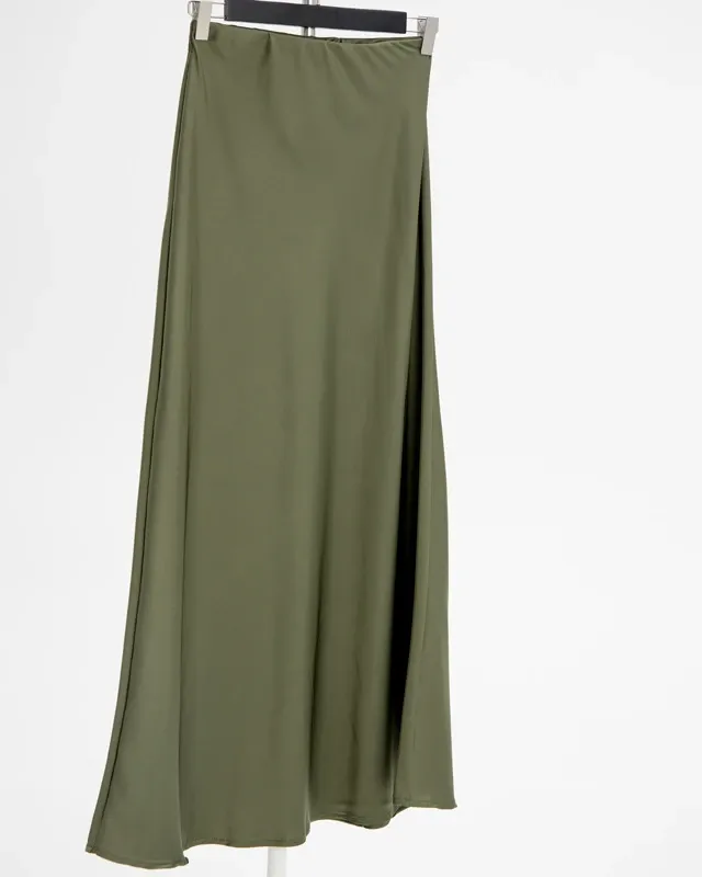 OLIVE MAXI SKIRT