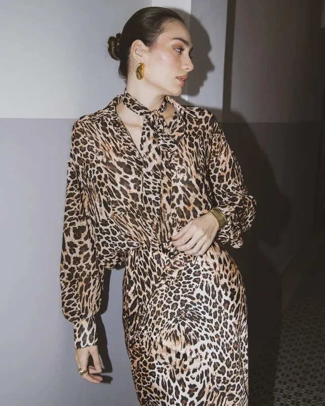 LEOPARD WARM SHIRT