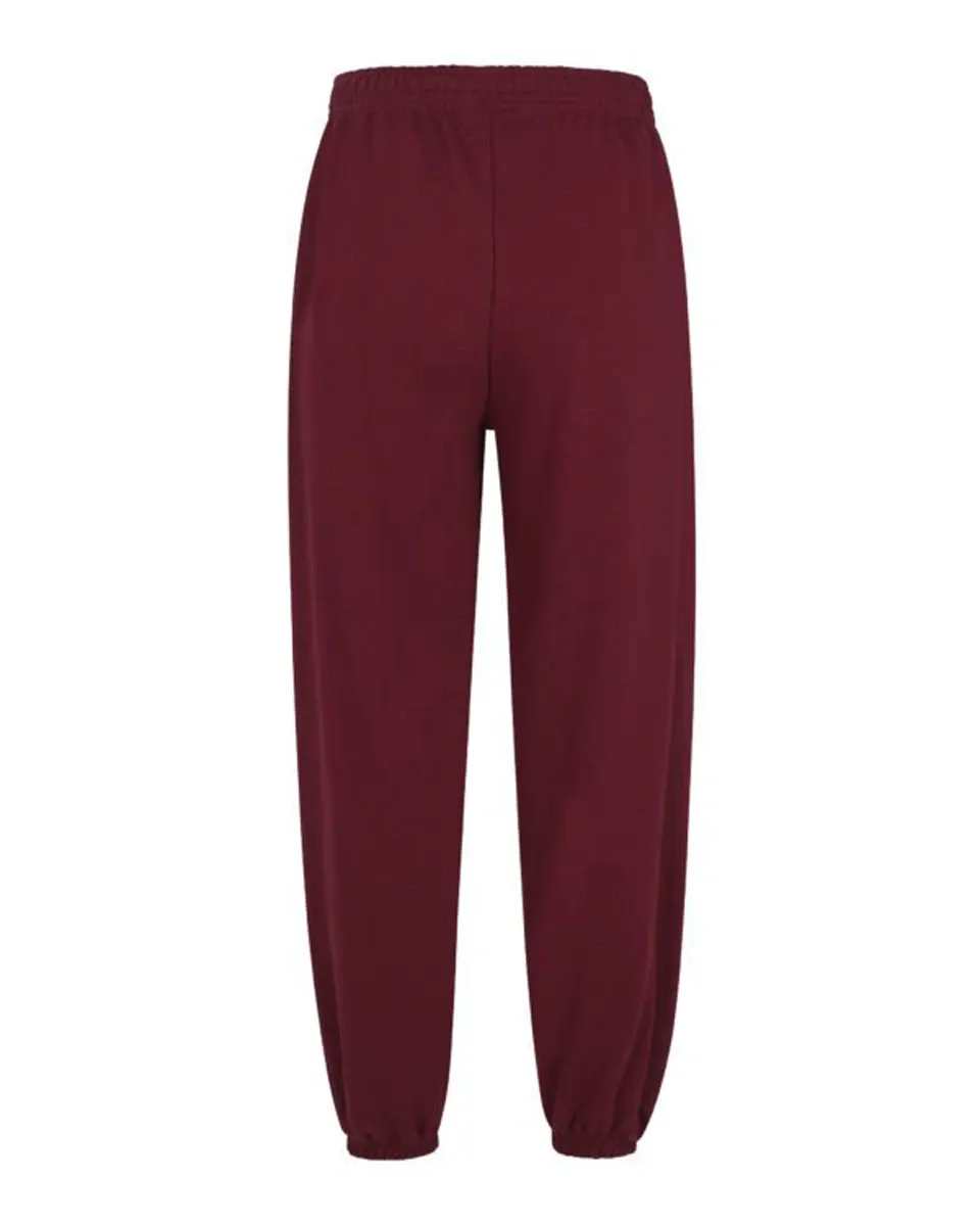 HEARTBLOOM SWEATPANTS – BURGUNDY / Μπορντό φούτερ παντελόνι με λάστιχο