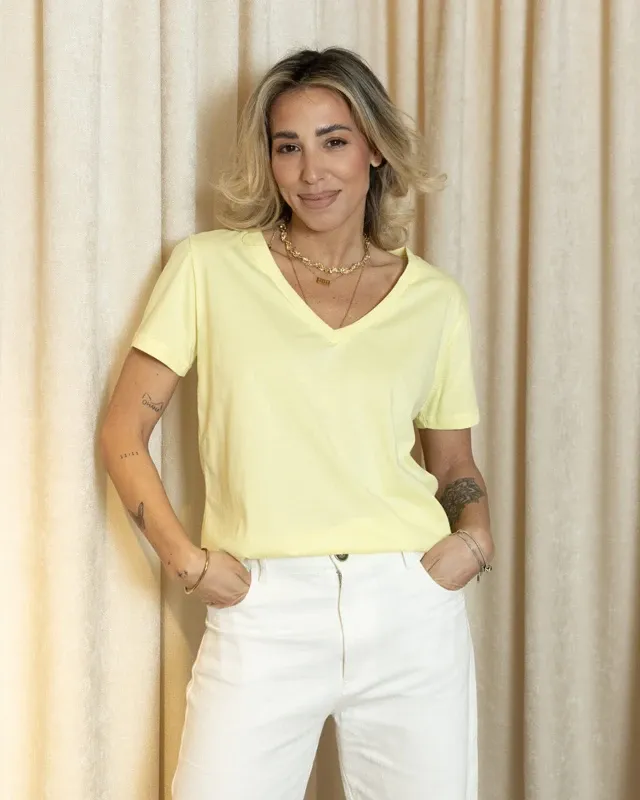 VIBE TEE LIGHT YELLOW