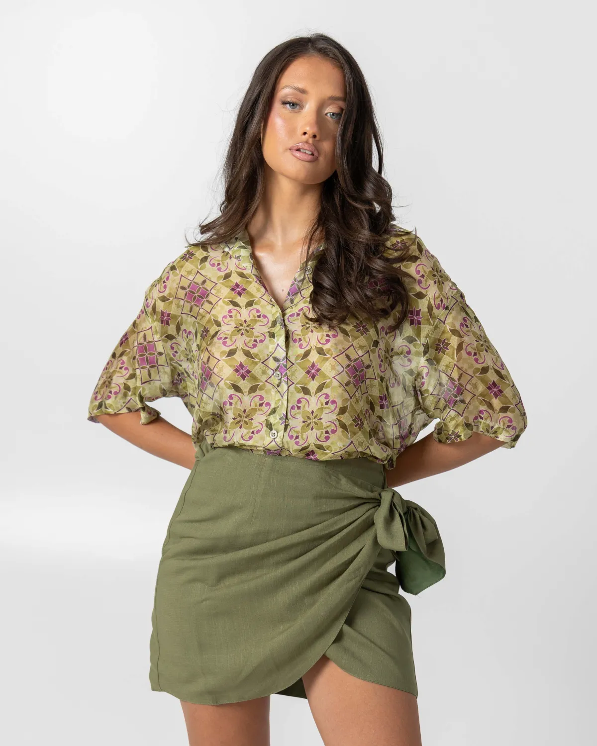 OLIVA WRAP SKIRT