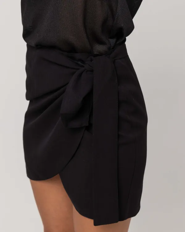 NERO WRAP SKIRT